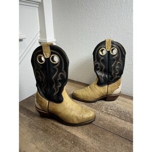 BOULET BOOTS WESTERN Mens TAN Size 7 Cowboy Leather